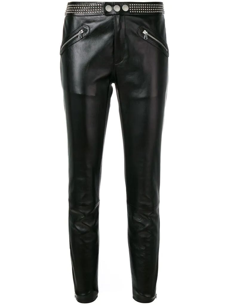 studded skinny trousers