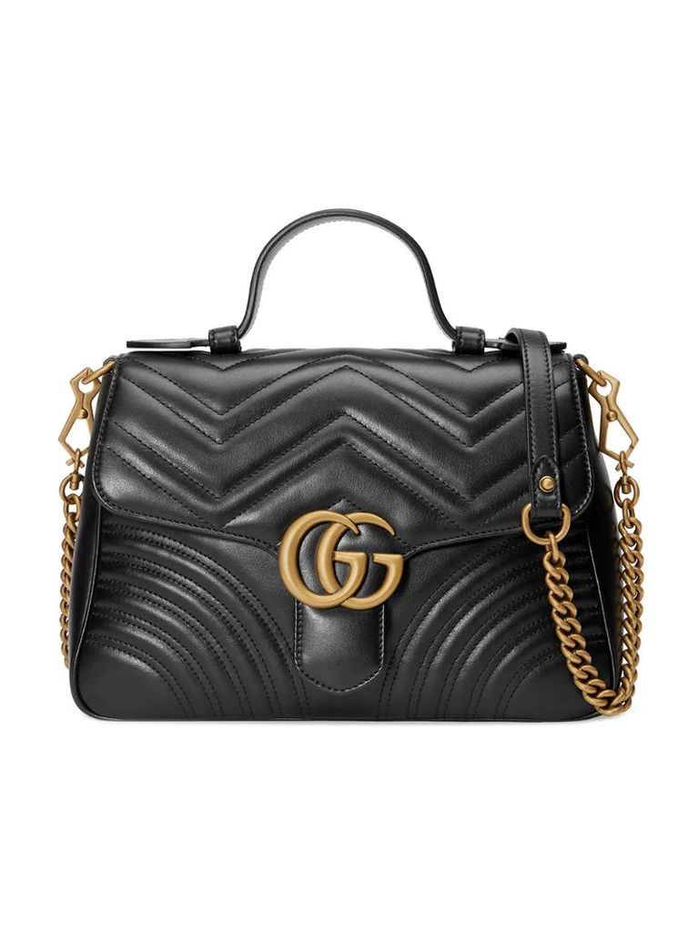 black GG Marmont small top handle bag