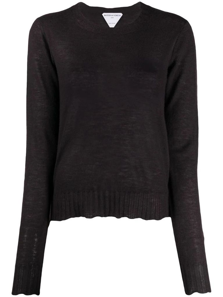 sheer scalloped jumper