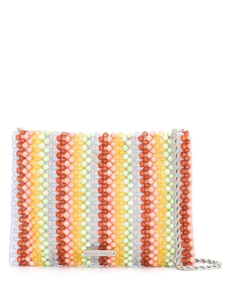 Mia beaded clutch bag