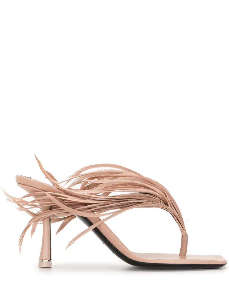 Ivy feather sandals