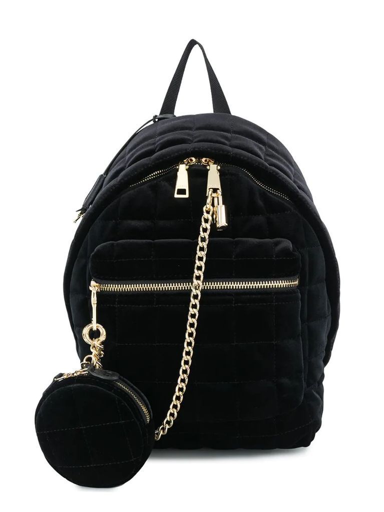 chain-detail backpack