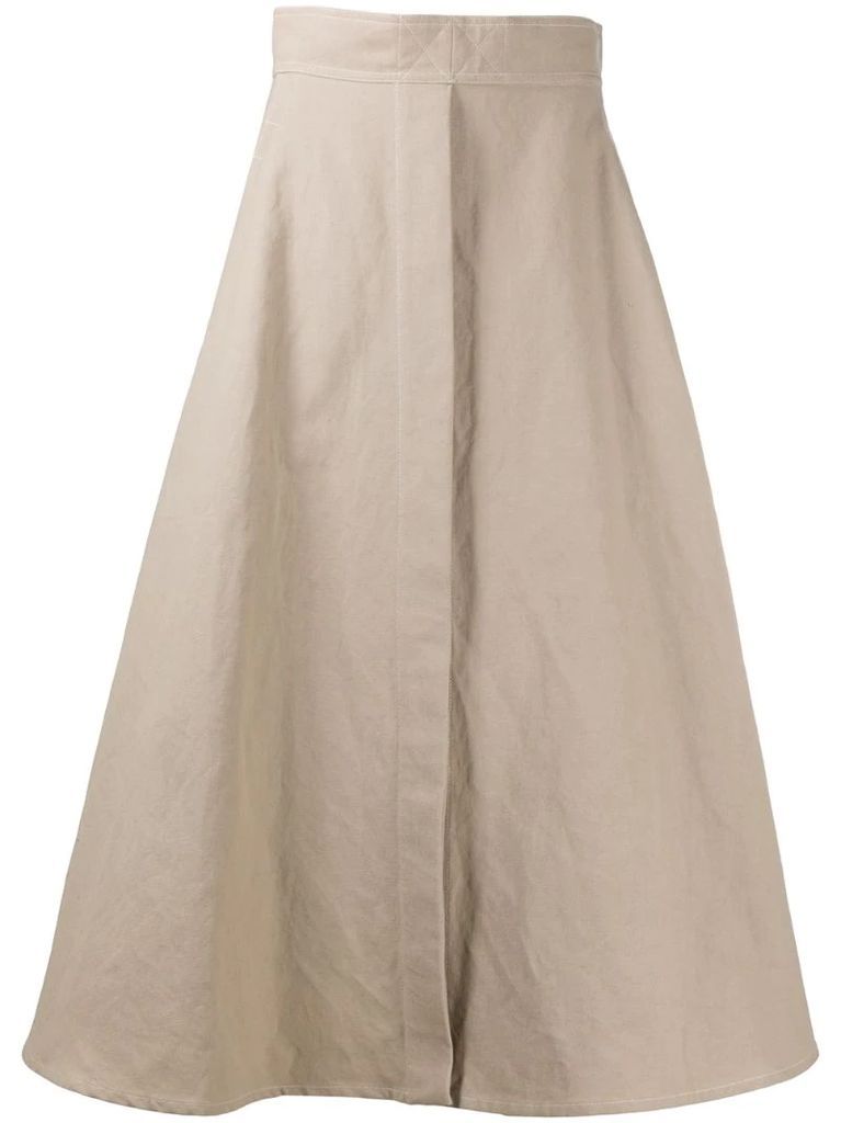 rear-pleat detail skirt