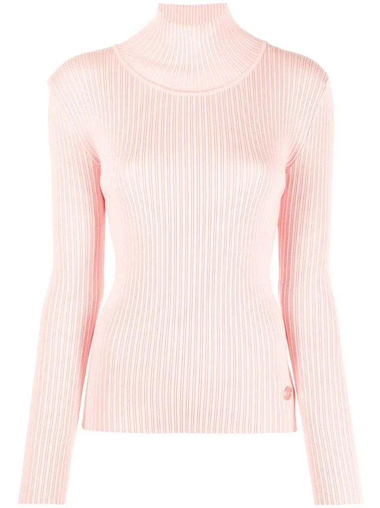 ribbed roll neck