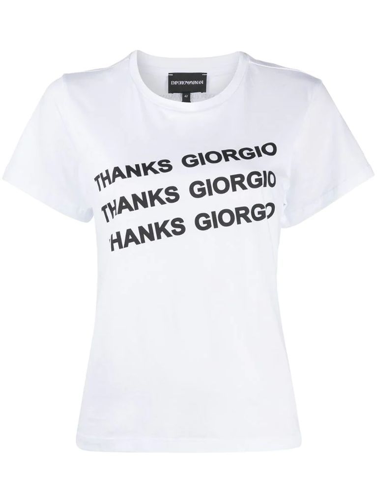 Thanks Giorgio short sleeved T-shirt