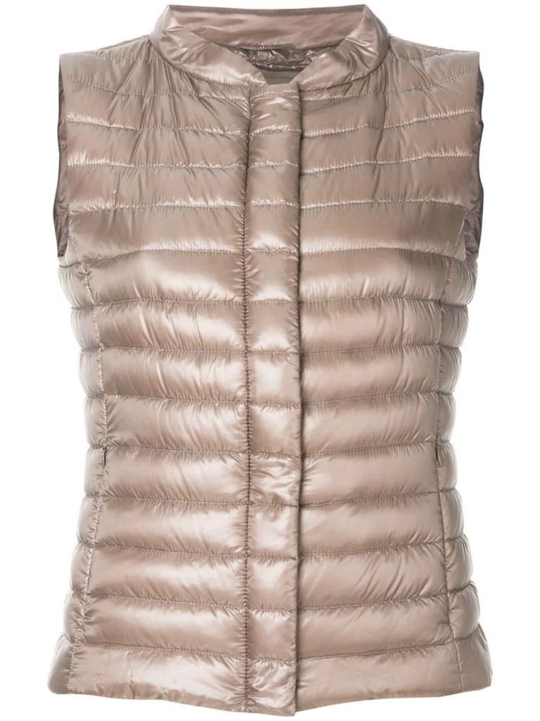 slim-fit padded gilet