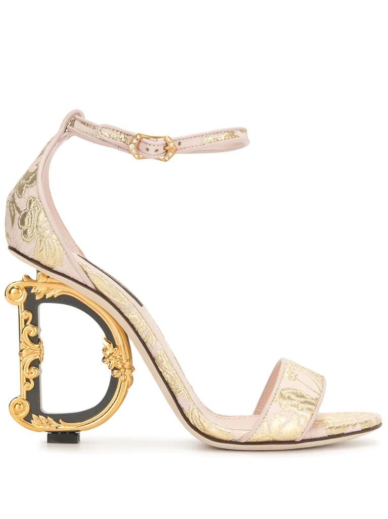 baroque DG heel sandals