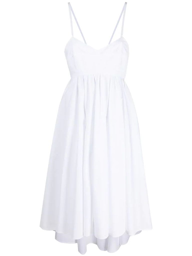 bow-detail cotton dress