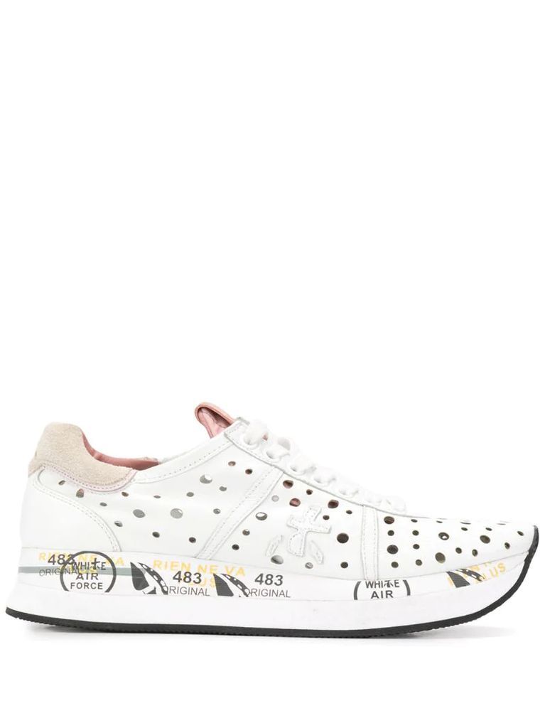 Conny perforated sneakers