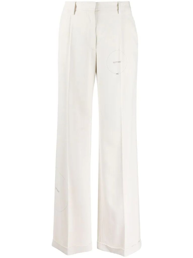 Cut Here tailored trousers