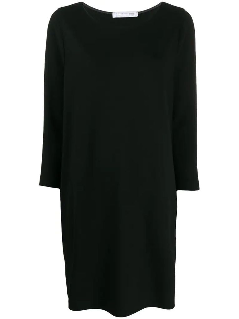 boat neck shift dress