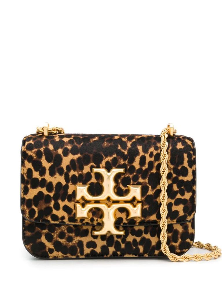 leopard print cross-body bag