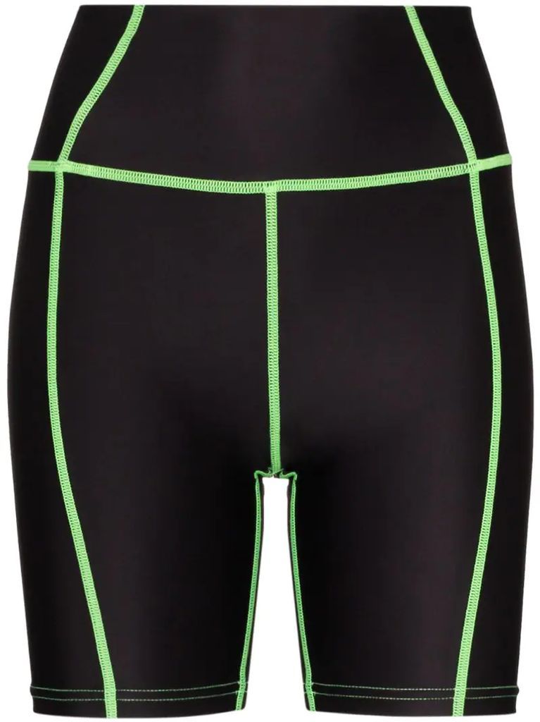 two-tone cycling shorts