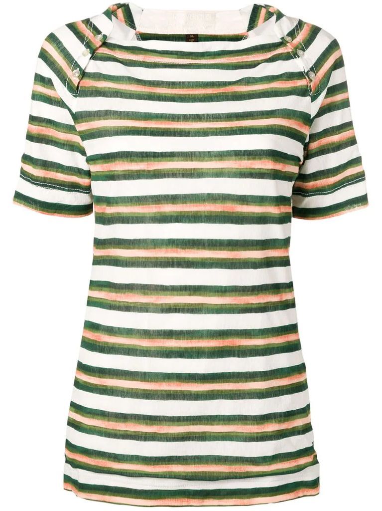 2000's pre-owned striped T-shirt