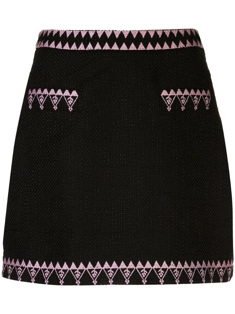 Nicola tweed mini skirt