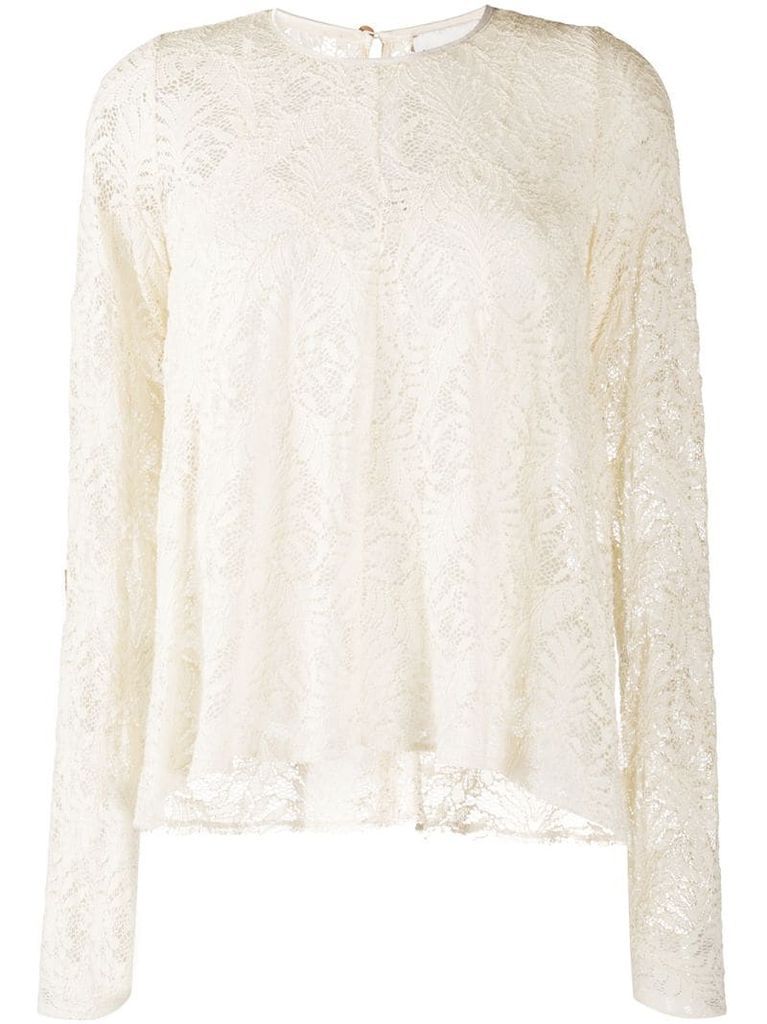 layered lace blouse