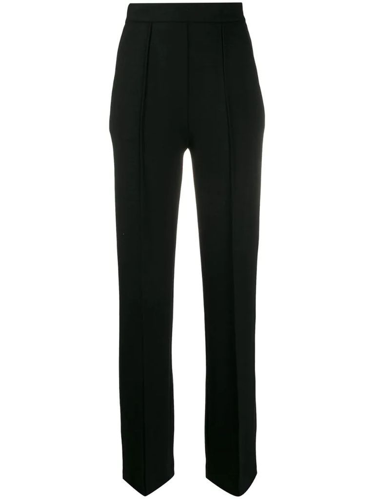 colour block cropped trousers