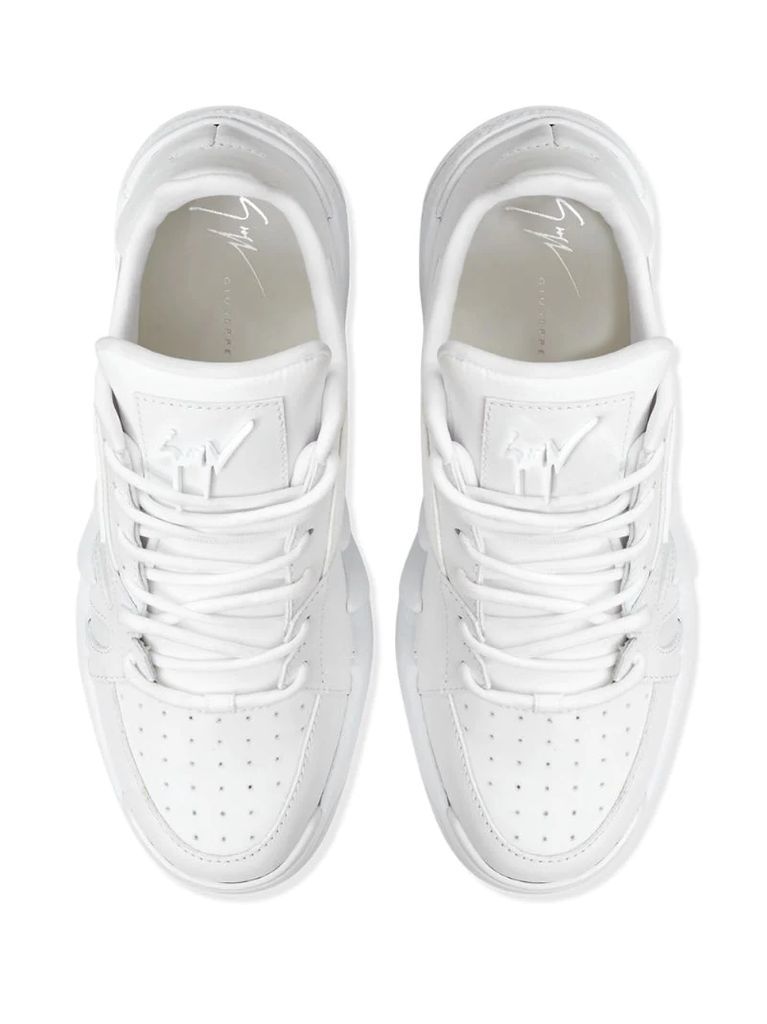 low-top chunky sole trainers