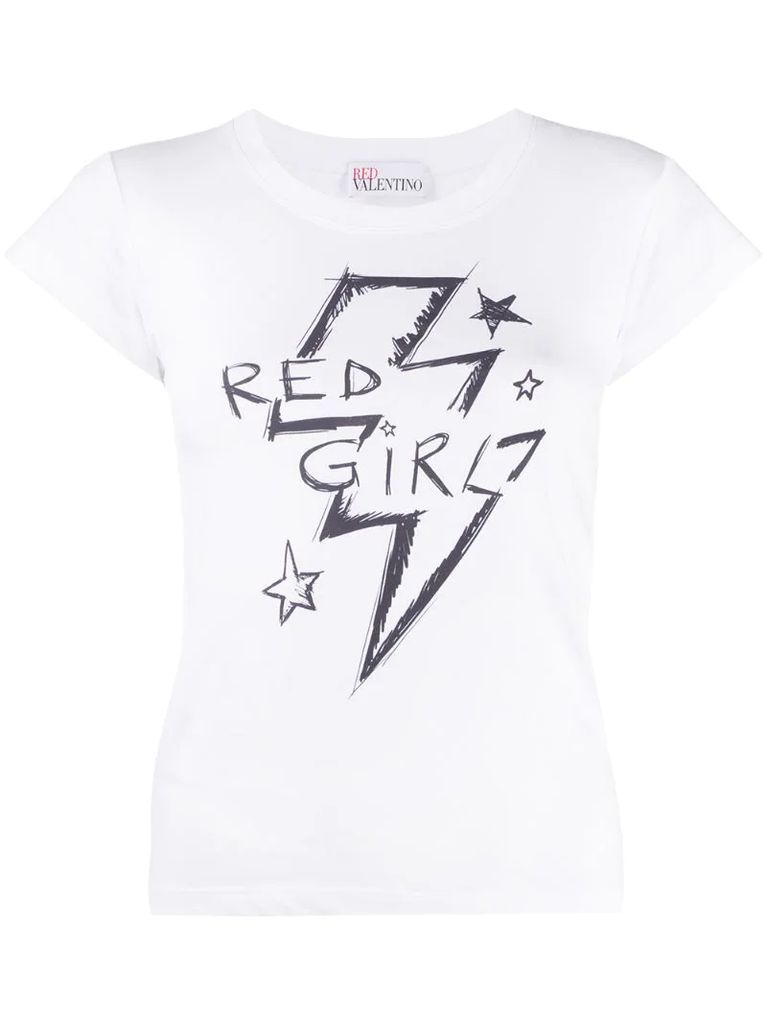 Red Girl print T-shirt