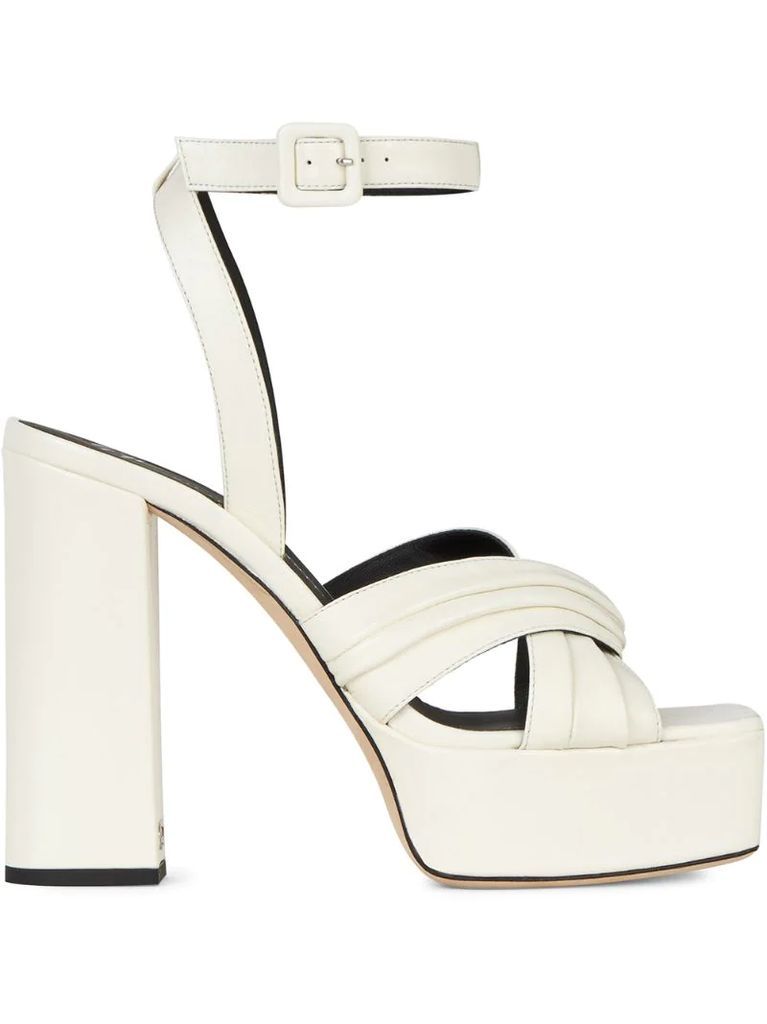 Sinuosa leather sandals