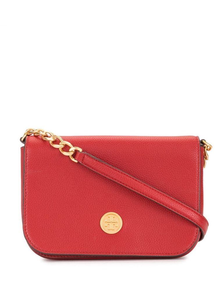 red shoulder bag