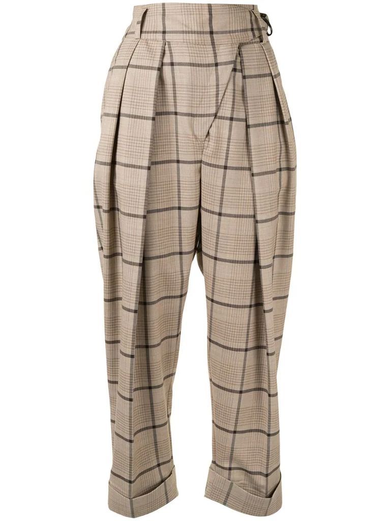 Antonin checked tailored trousers