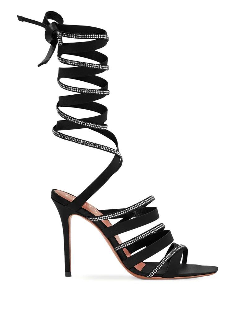 Ribbon Ropes 105mm heeled sandals