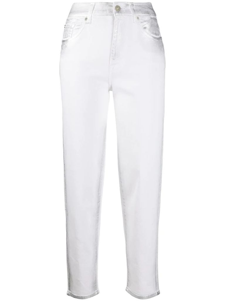 Malia straight-leg cropped jeans