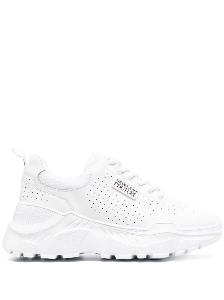 perforated panel sneakers