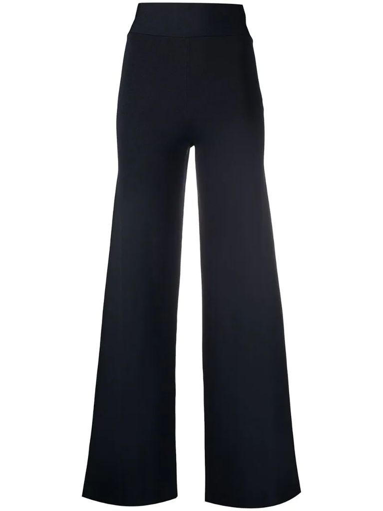 pull-on wide-leg trousers