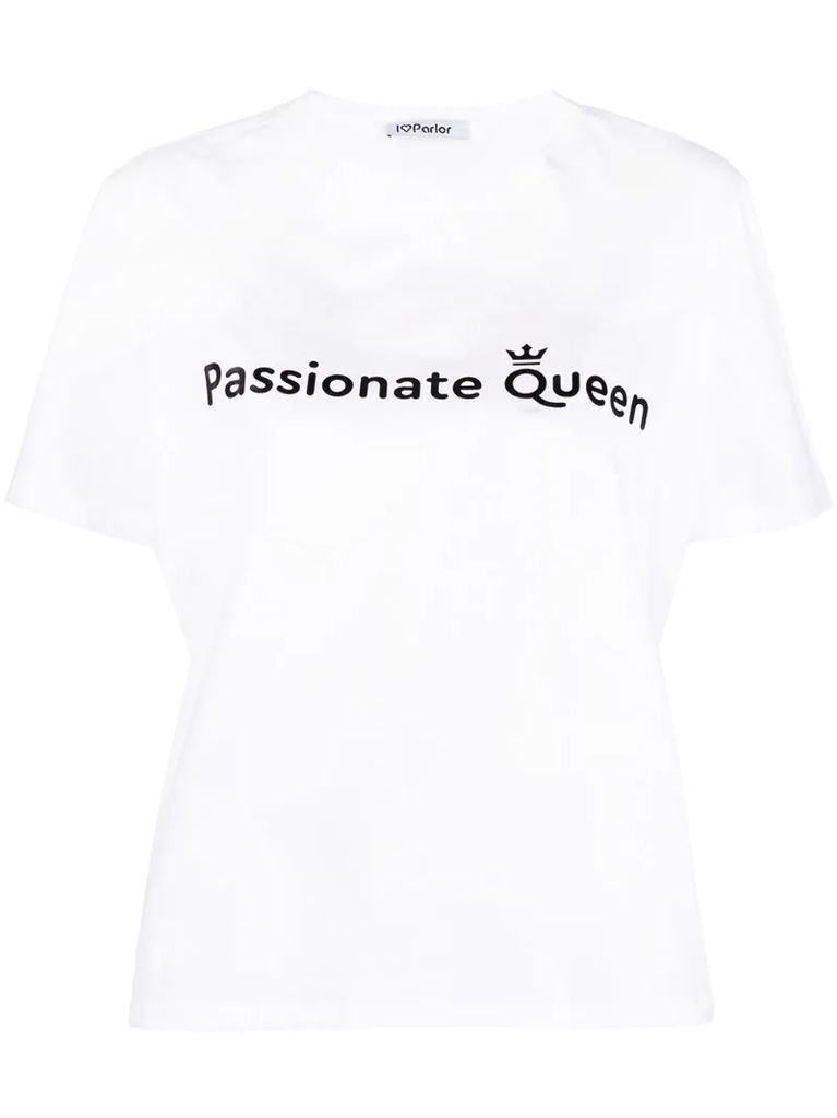 Passionate Queen cotton T-shirt