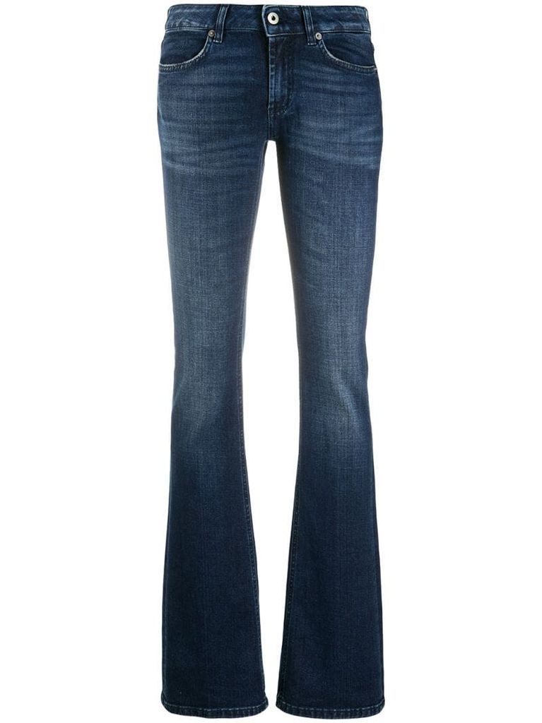Lola low-rise bootcut jeans