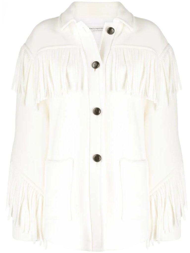 oversized fringed jacket