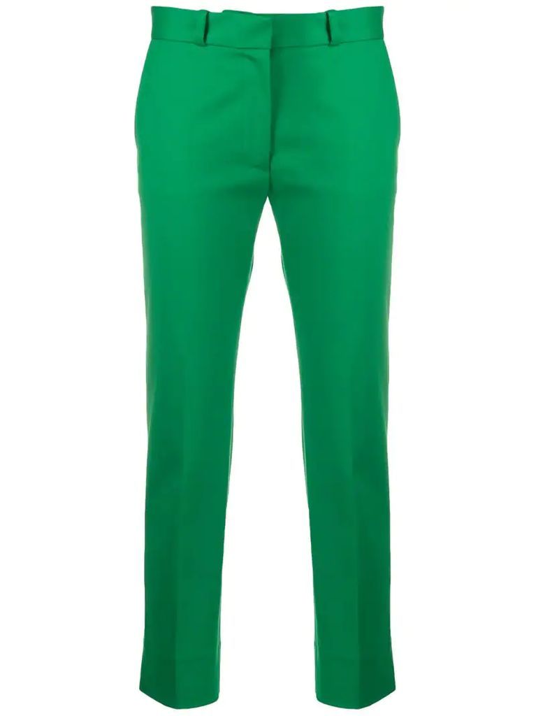 cropped stretch trousers