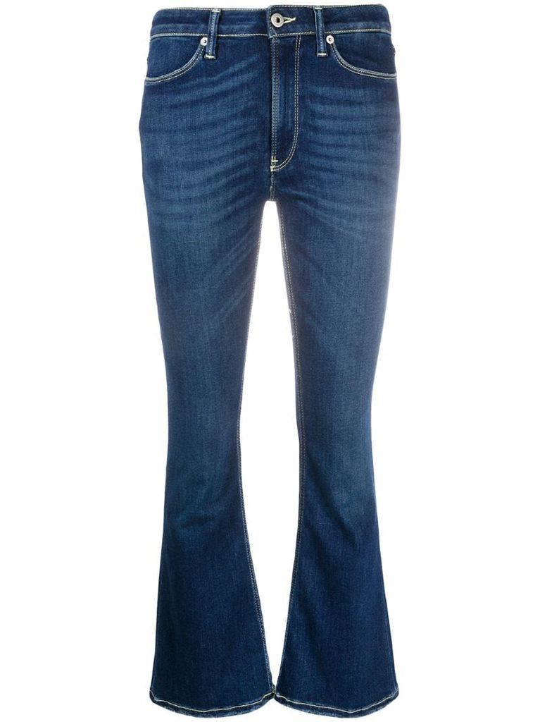 Mandy mid-rise flared jeans
