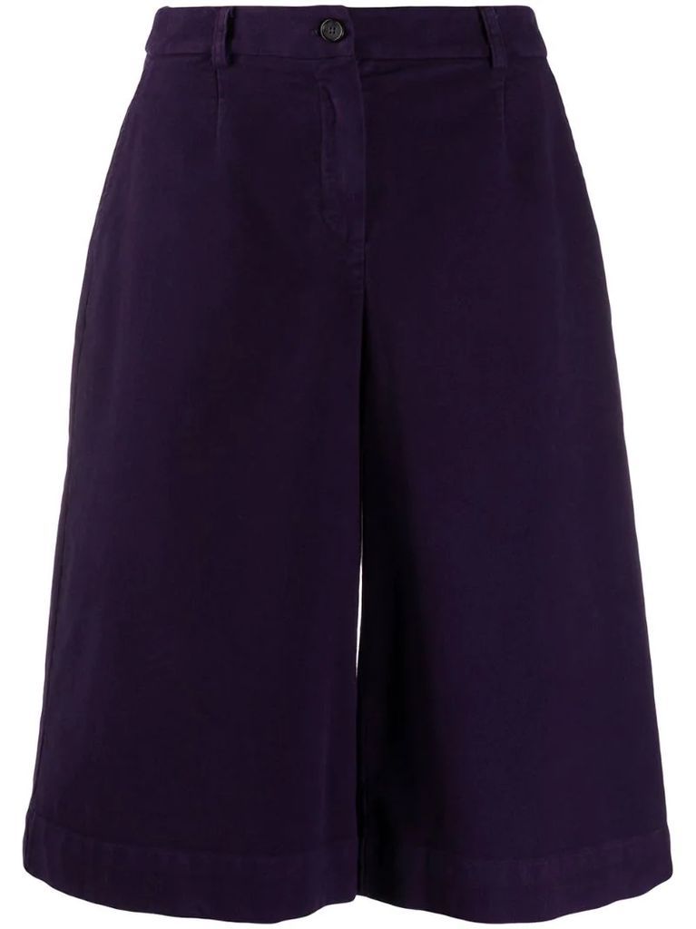 wide-leg culotte trousers