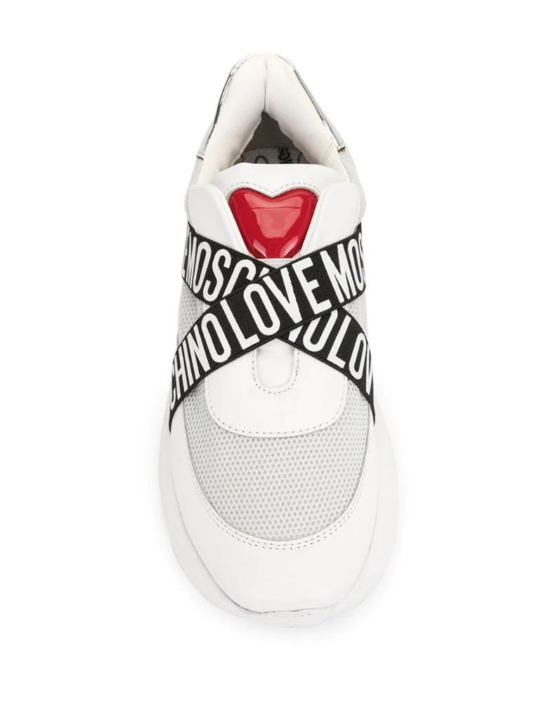 love heart logo-band sneakers