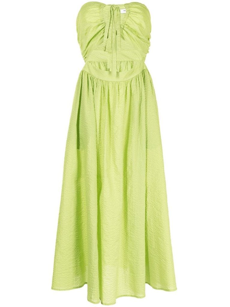Limone strapless dress