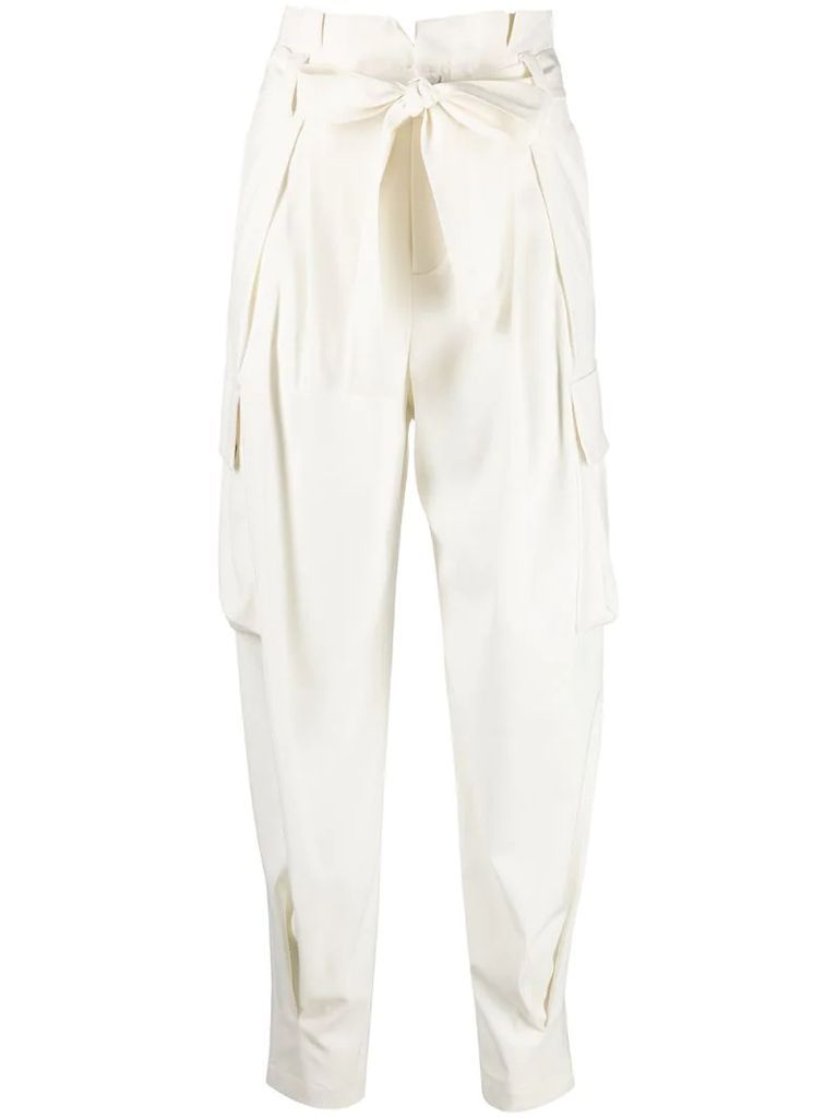 tie-waist trousers