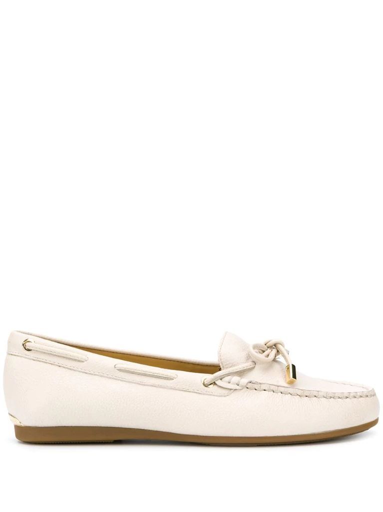 tie-front loafers