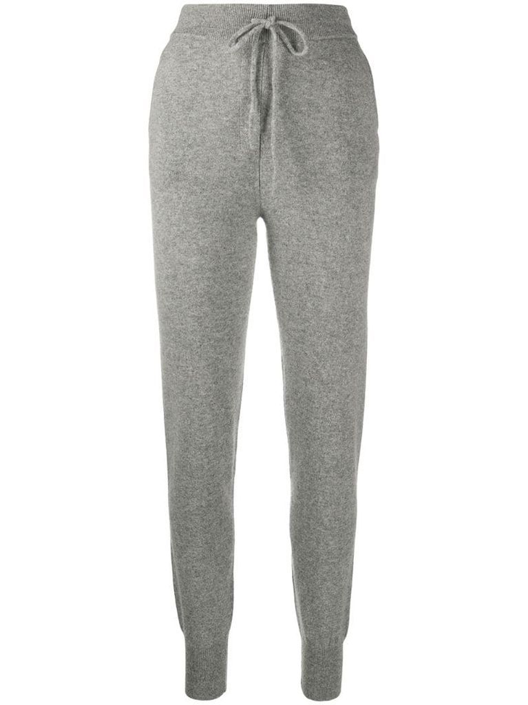 drawstring cashmere trousers