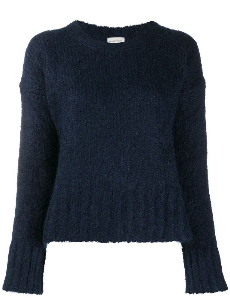 textured knit jumper