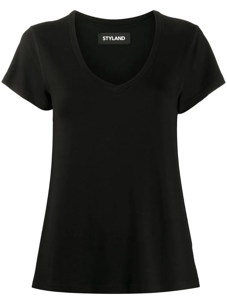 V-neck relaxed-fit T-shirt