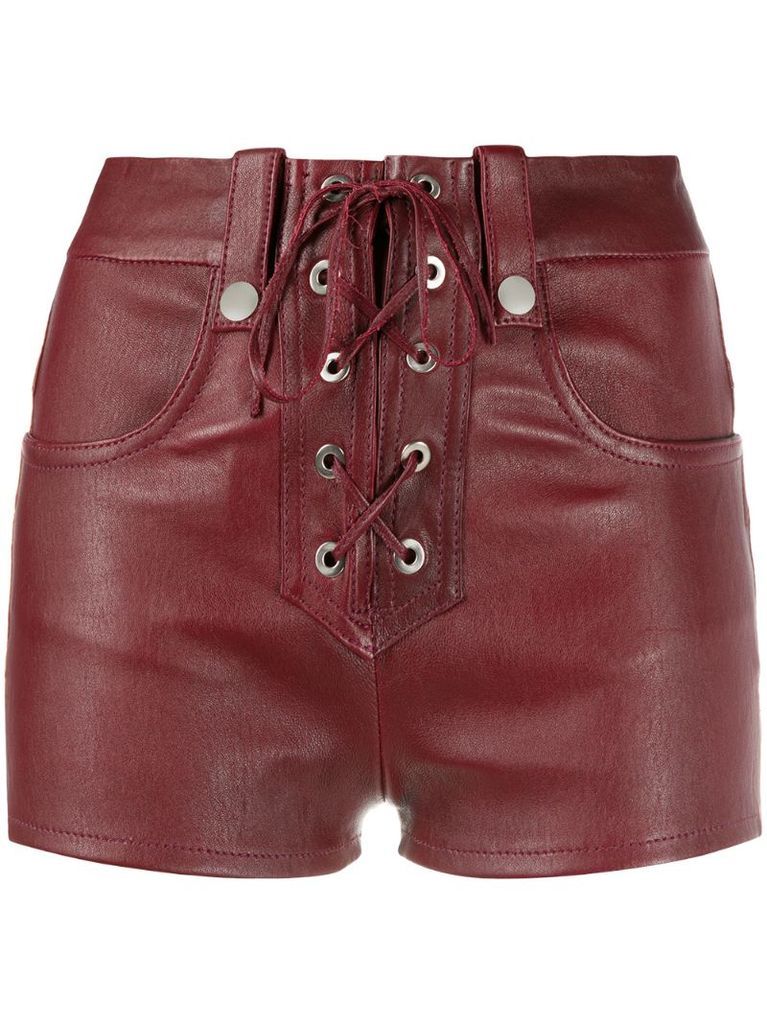 Alys leather shorts