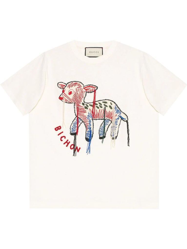 Bichon embroidered T-shirt