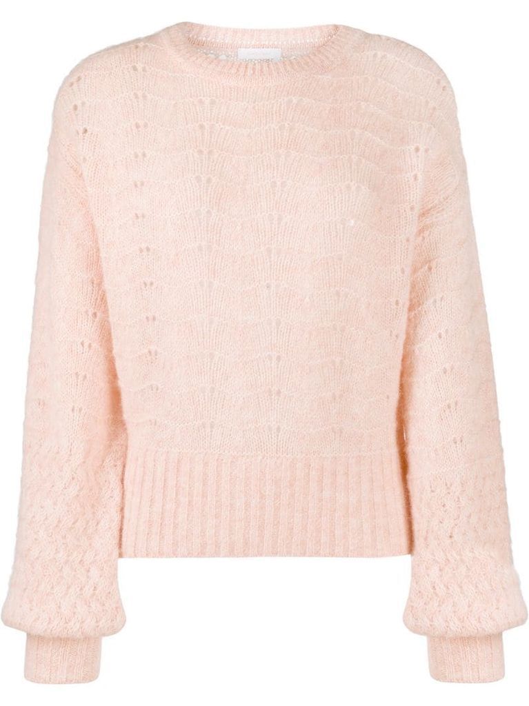 knitted long-sleeve jumper