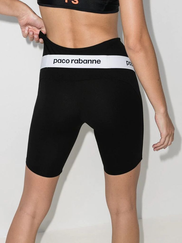 Milano logo print cycling shorts