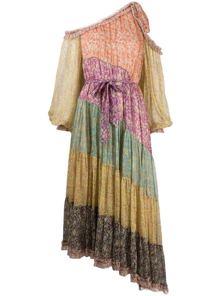 Carnaby floral-print silk dress