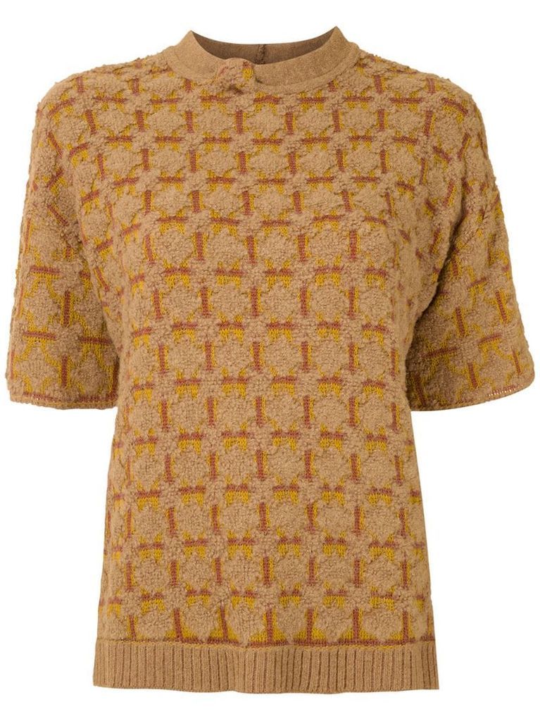 Lux jacquard blouse