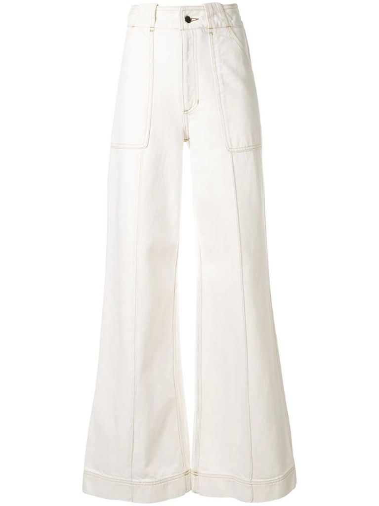 ivette high-waisted trousers